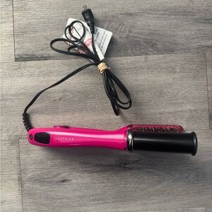 InStyler Rotating IS2.1-1001Pink Hot Iron Brush Straight/Curl, 1.25'' Barrel